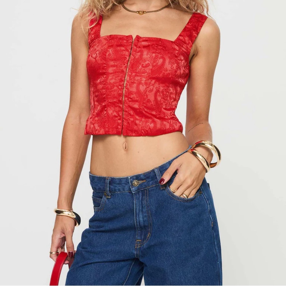 NWT Princess Polly Red Corset
